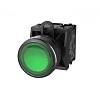 TS2011-0AM20 Кнопка TS2, плоская с подсветкой, без фиксации, зел.