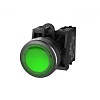 TS2011-0AL20 Кнопка TS2, плоская с подсветкой, с фиксацией, зел.