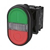 TS2012-0LM21 Переключателя TS кнопоч., 2-позиц., плоский (верх и низ), крас.-зел.