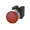 TS2020-0EM10 Кнопка TS2, грибовидная с метал.кольцом, D30мм, крас.