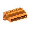 458420/010 Вилка каб. MCS, с крепеж.фланцем, шаг 5.08мм, 20 конт., оранж.
