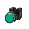 TS2011-0BM20 Кнопка TS2, выпуклая с подсветкой, без фиксации, зел.