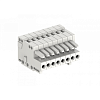 425116 Розетка под пайку, Шаг 2,5 мм, 16 конт.,серая. I=5 А, U=300 В. Сечение кабеля 0,2-0,5 мм2 .