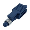 HFBR-4513Z, волоконно-оптический разъем с защелкой синий+обжимное кольцо