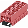 254389 Клемма TB 2-2 проходная на DIN-рейку SP35, фронт.подключение, сеч. 2.5мм2, розов.