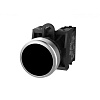TS2020-0AL60 Кнопка TS2, плоская с метал. кольцом, с фиксацией, черн.
