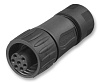 C016 30D006 100 12 Разъем: круглый; вилка; на провод; PIN: 7; "мама"; пайка; IP65,IP67 AMPHENOL