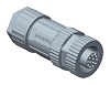 M12A-08BFFA-SL8001 Вилка; M12; PIN: 8; "мама"; код A-DeviceNet / CANopen; на провод AMPHENOL