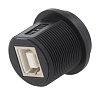UB-20PMFP-SC8001 Гнездо; USB B; на панель,винтами; THT; прямой; USB 2.0; IP68 AMPHENOL