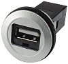 09454521901 Гнездо USB, 22мм, har-port, -25-70°C, d22,3мм, IP20, USB 2.0 A/A HARTING