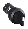 1SFA619200R1016 Переключатель C2SS1-10B-10, 2-х позиц., черный, 1NO (0-45), с фиксацией, IP66, пластик, 22mm