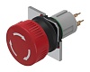 51-252.026 Переключатель: безопасности, Фикс.пол: 2, NC x2, 16мм, красный, нет EAO