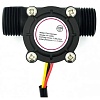 YF-S201 Black, Датчик расхода воды для Arduino проектов, 1-30л/мин, резьба G1/2