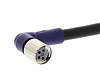XS3F-LM8PVC4A2M - Кабель с гнездом M8 4-pin, угловое, ПВХ, 2 м, basic line, шт Omron