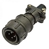 Разъём SZC RM18-4-TJ-S-D  кабельная прямая неэкранированная вилка (аналог 2рмдт18)
