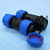 Разъём герметичный SZC16 2P-F-M, 2 контакта