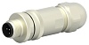 T4111411051-000 Вилка, M12, PIN: 5, "папа", код B-Profibus, на провод, IP67, прямой TE Connectivity
